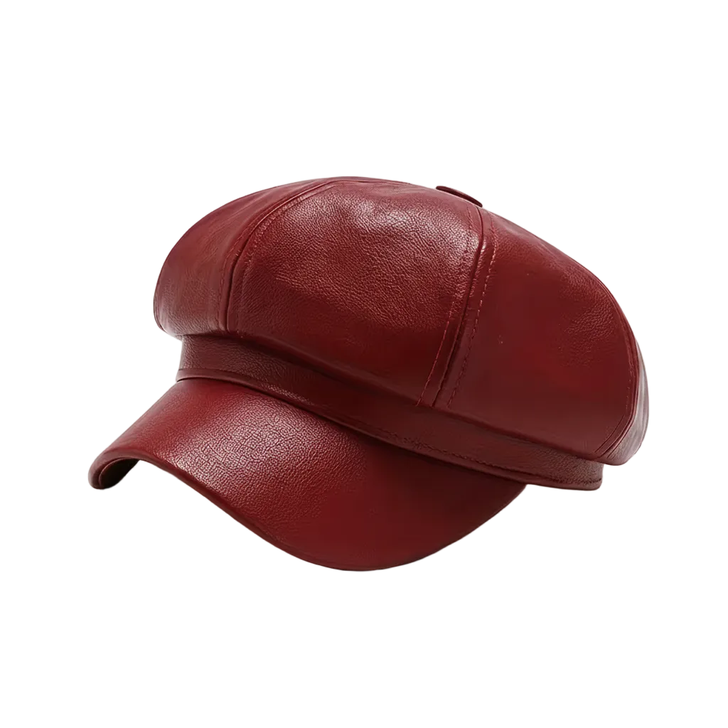 Maroon Cap Leather - Stylish