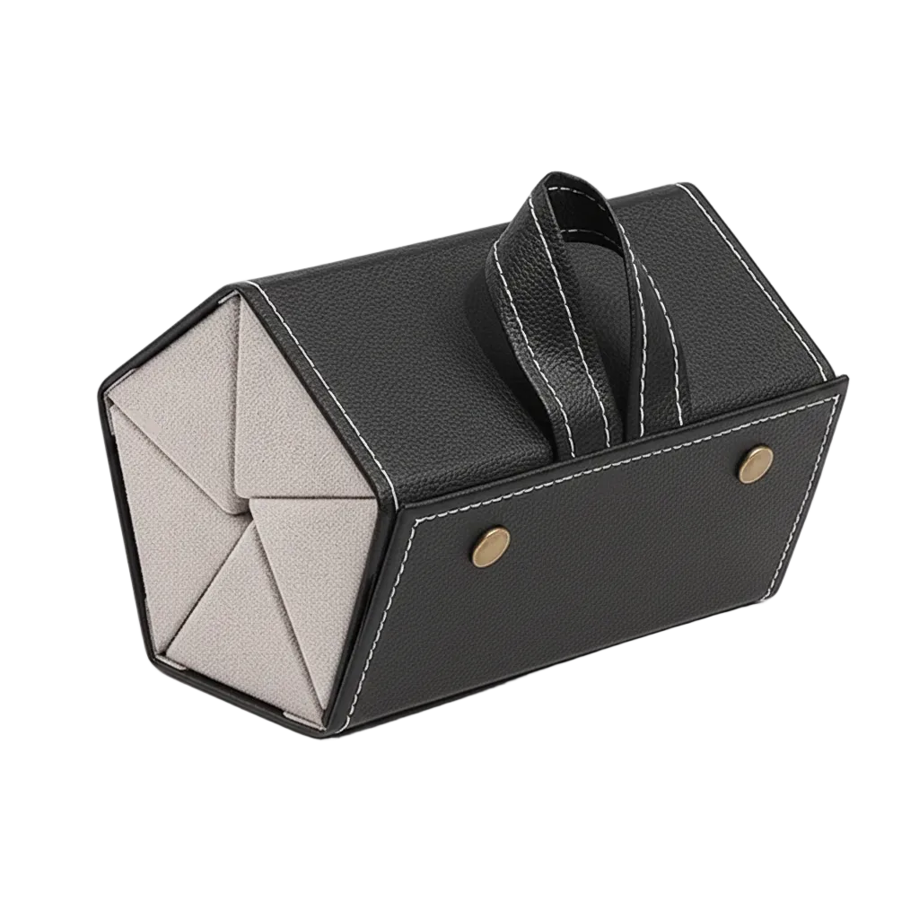 Foldable Hanging Glasses Organizer – Black 5 Slots