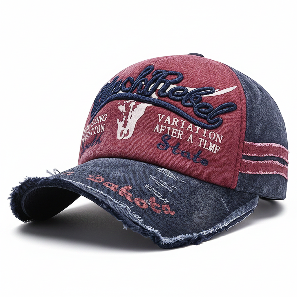 Vintage Black Rebel Navy blue Cap