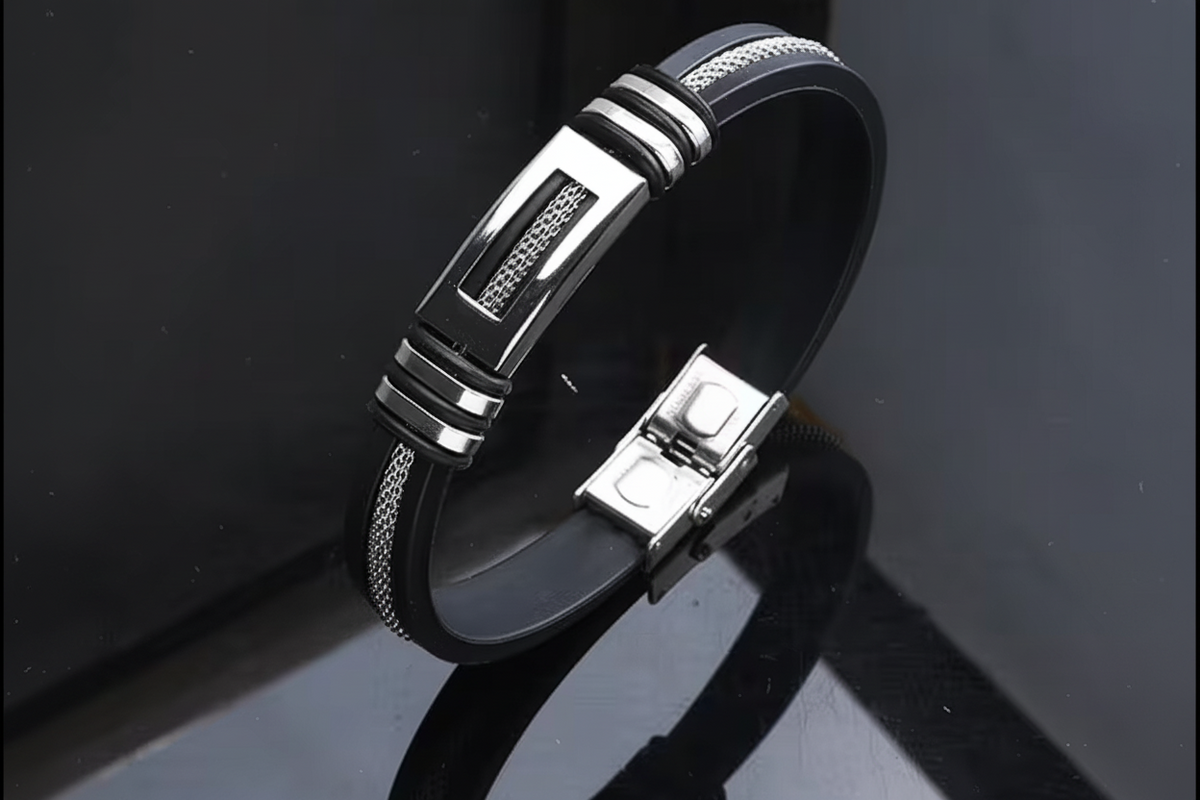 Minimalist Stainless Steel Genuine Leather Bangle Bangle Bracelet