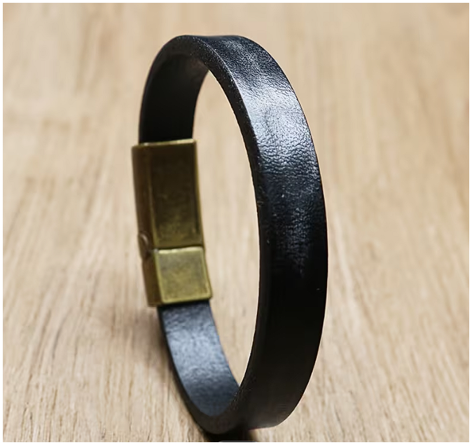 Vintage Texture Genuine Leather Unisex Bracelet