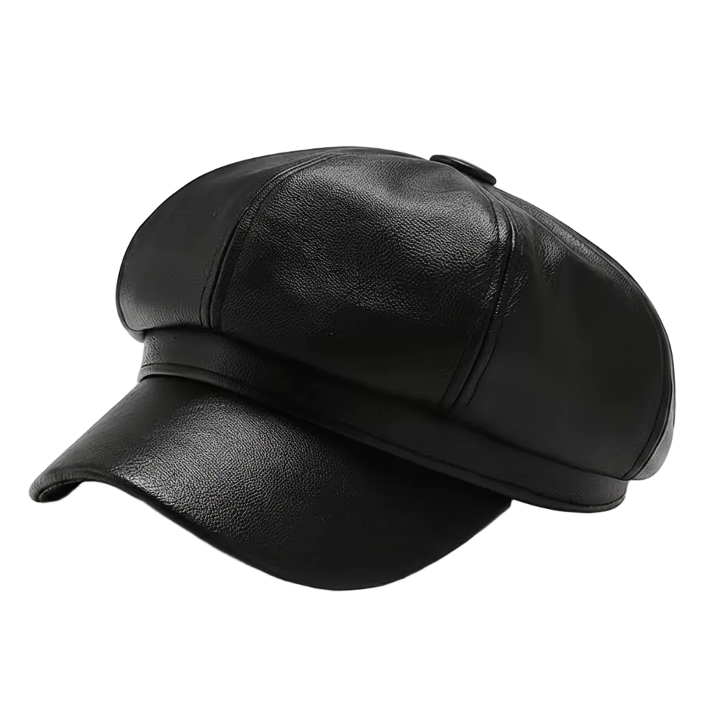 Black Cap Leather - Stylish