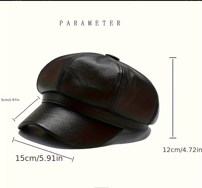 Black Cap Leather - Stylish