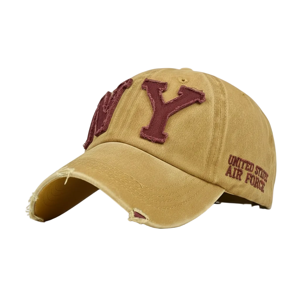 "N Y" Golden Cap
