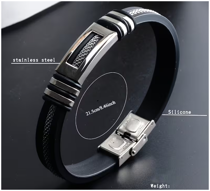 Minimalist Stainless Steel Genuine Leather Bangle Bangle Bracelet
