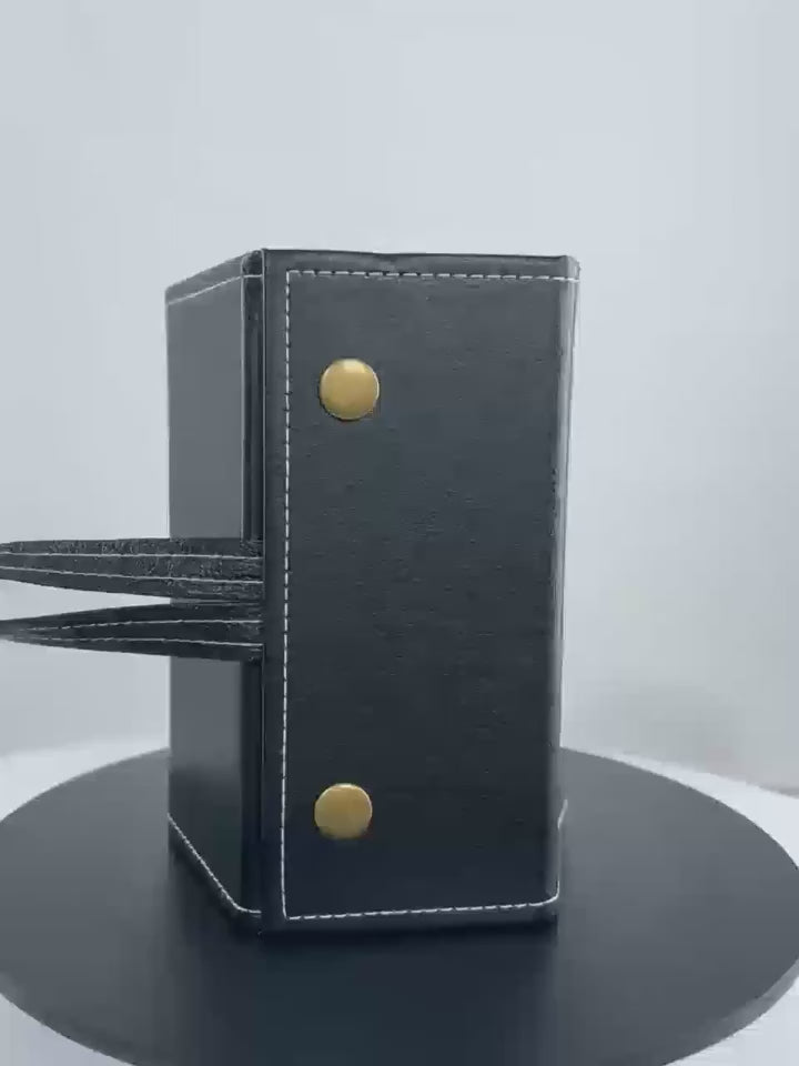 Foldable Hanging Glasses Organizer – Black 5 Slots