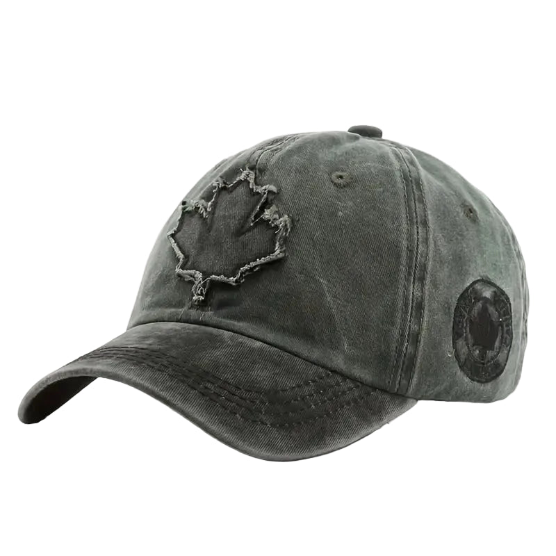 Maple leaf Army Green Cap